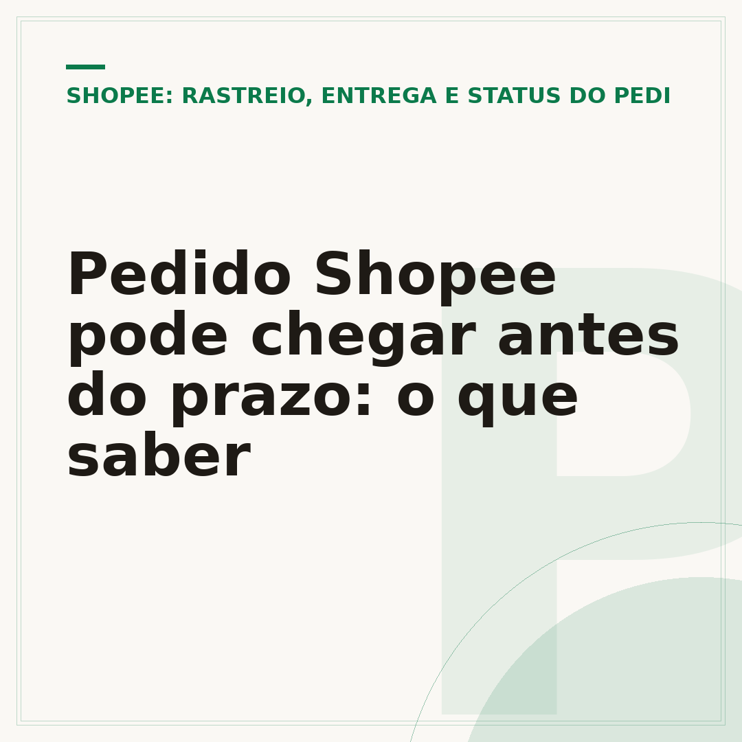 Pedido Shopee pode chegar antes do prazo: o que saber