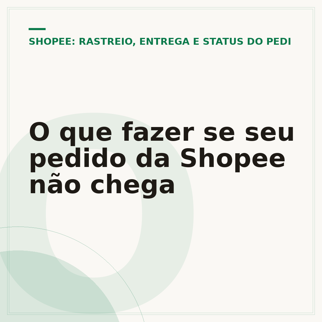 O que fazer se seu pedido da Shopee não chega