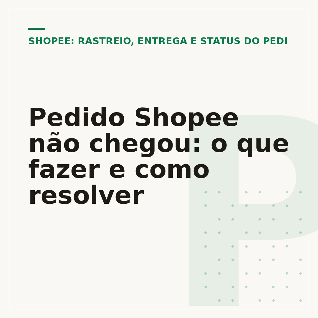 Pedido Shopee não chegou: o que fazer e como resolver