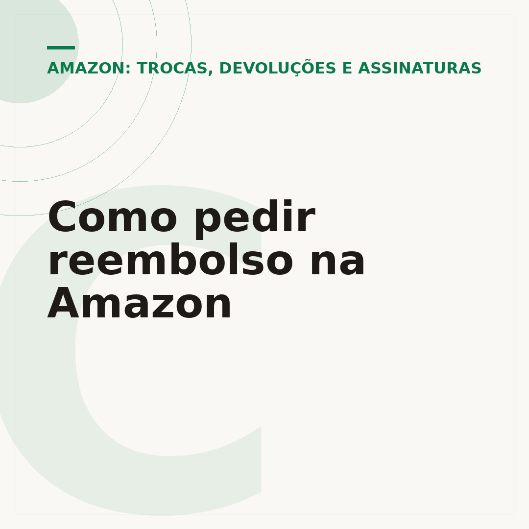 Como pedir reembolso na Amazon