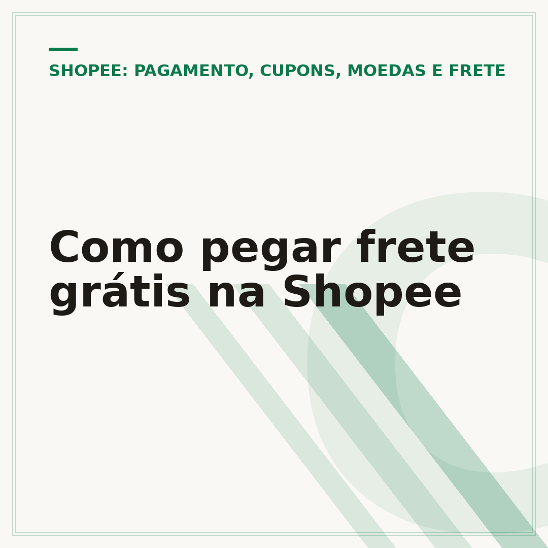 Como pegar frete grátis na Shopee