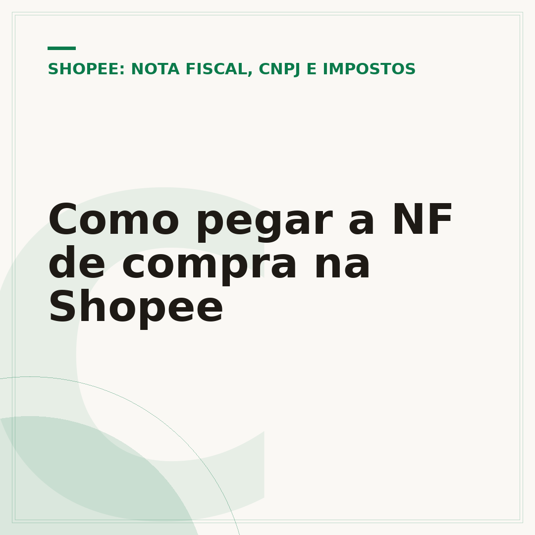 Como pegar a NF de compra na Shopee