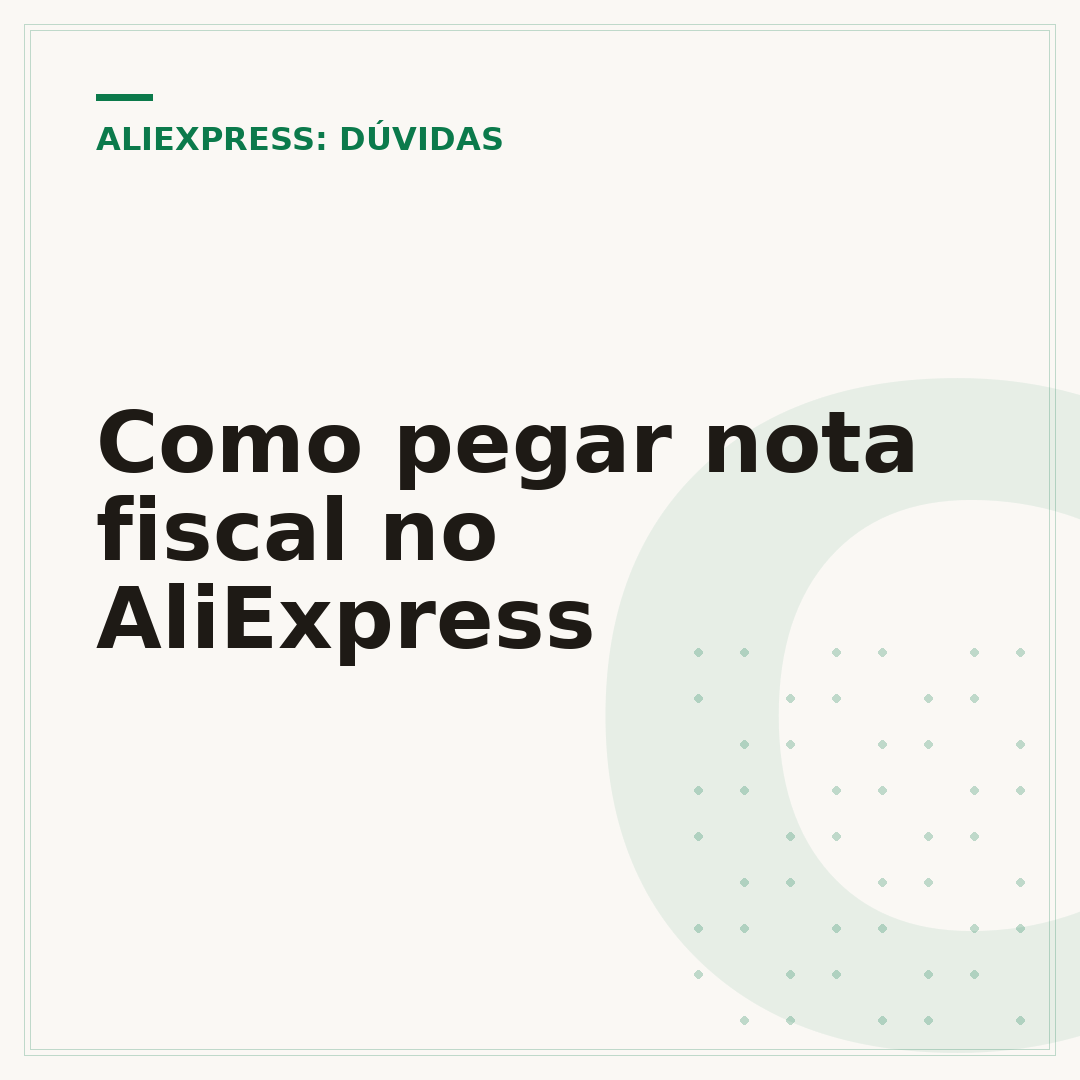 Como pegar nota fiscal no AliExpress
