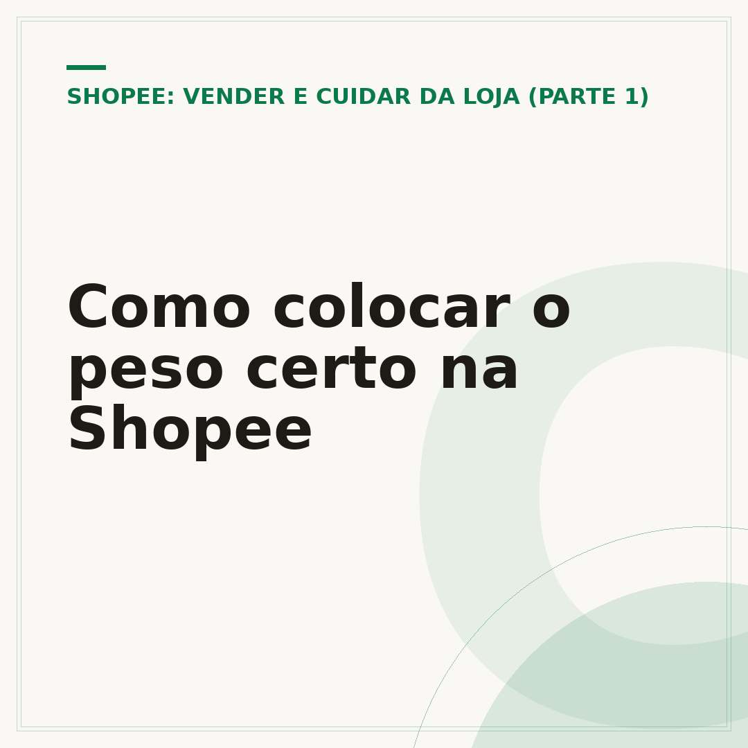 Como colocar o peso certo na Shopee