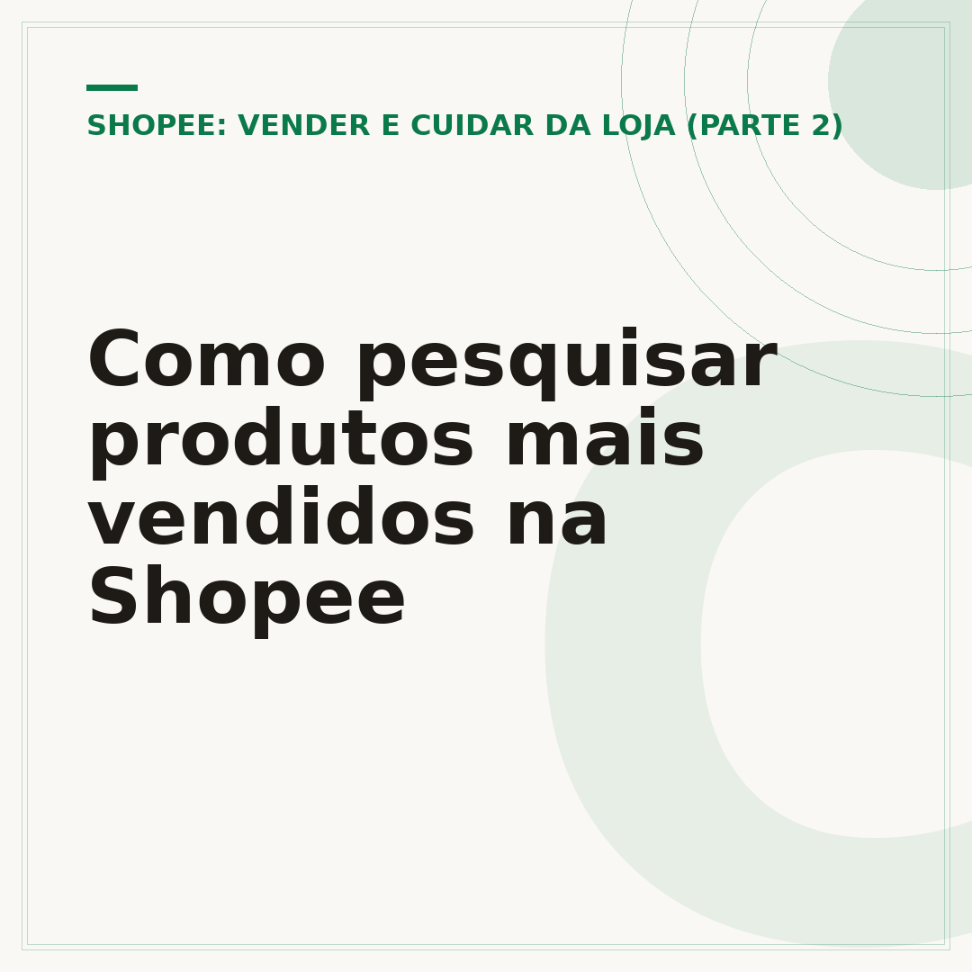 Como pesquisar produtos mais vendidos na Shopee