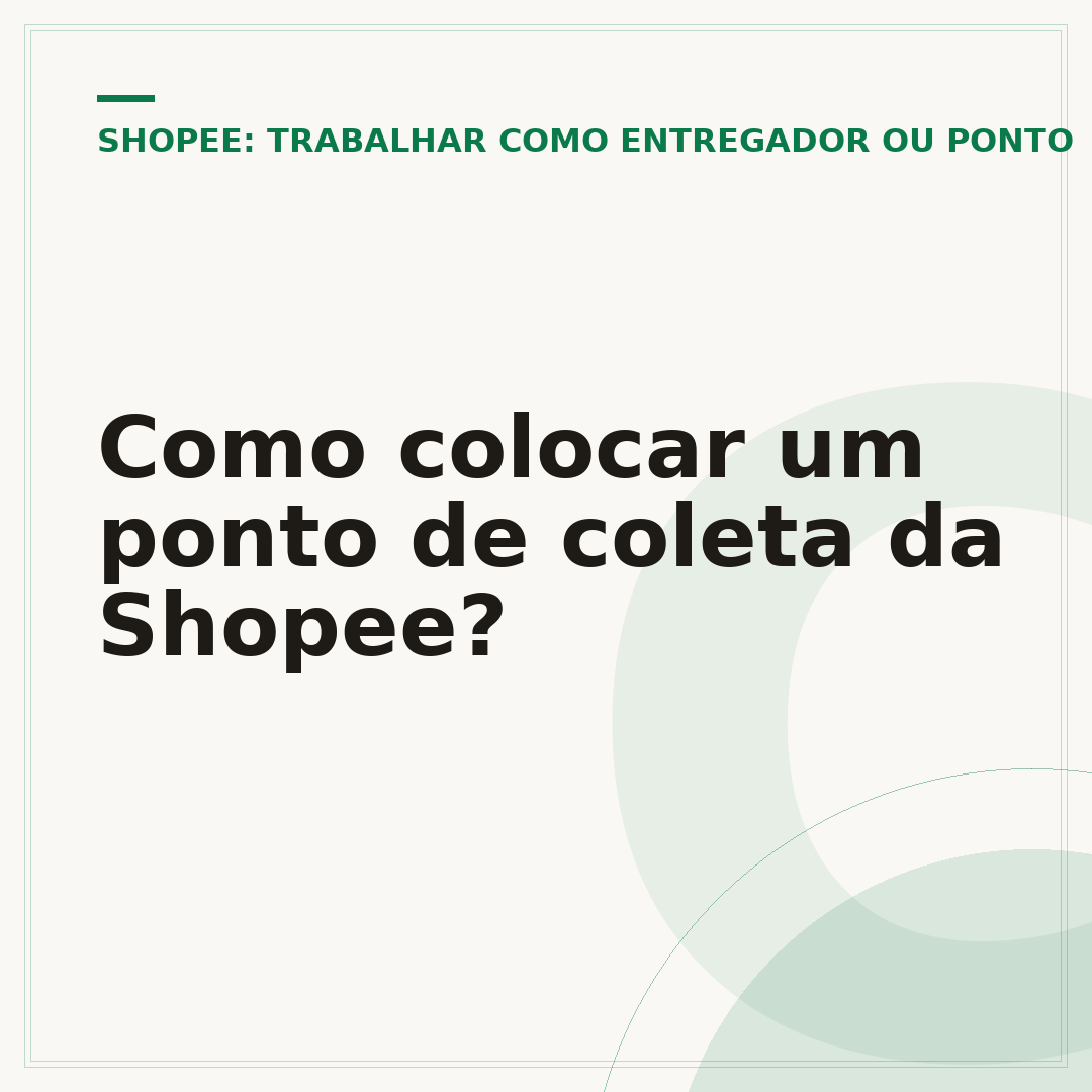 Como colocar um ponto de coleta da Shopee?