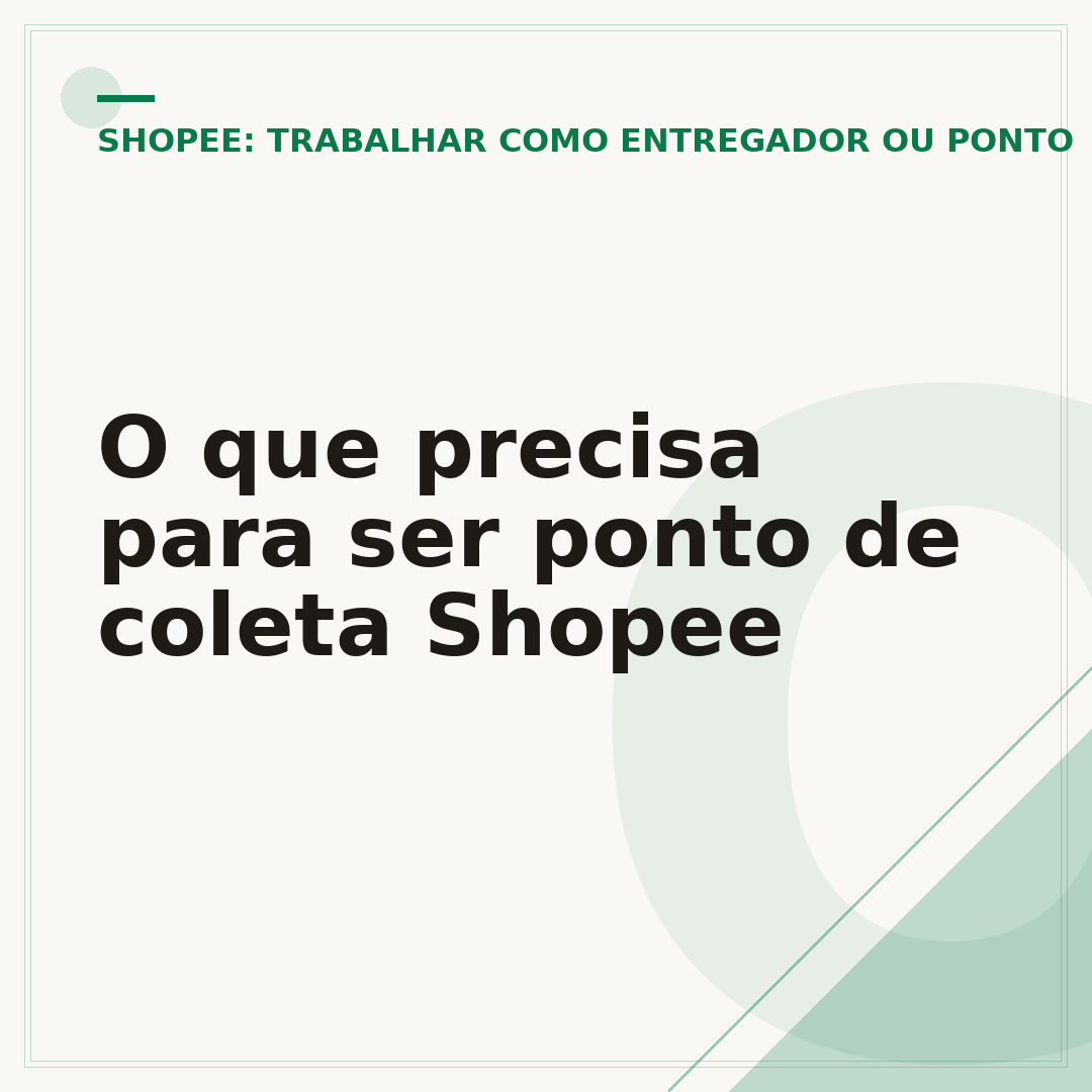 O que precisa para ser ponto de coleta Shopee