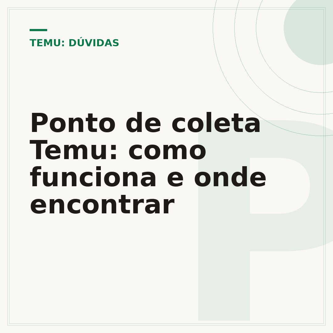 Ponto de coleta Temu: como funciona e onde encontrar