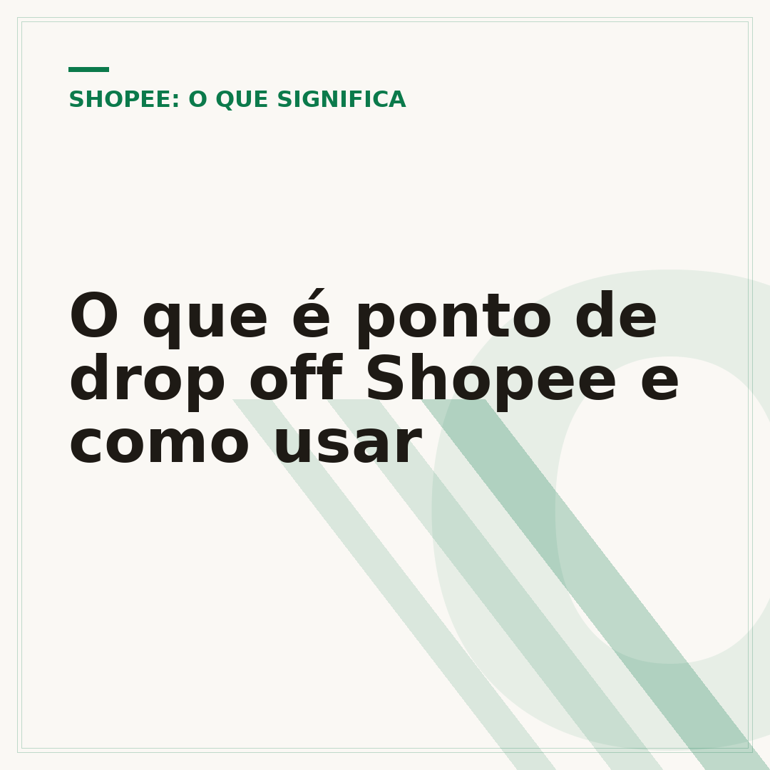 O que é ponto de drop off Shopee e como usar