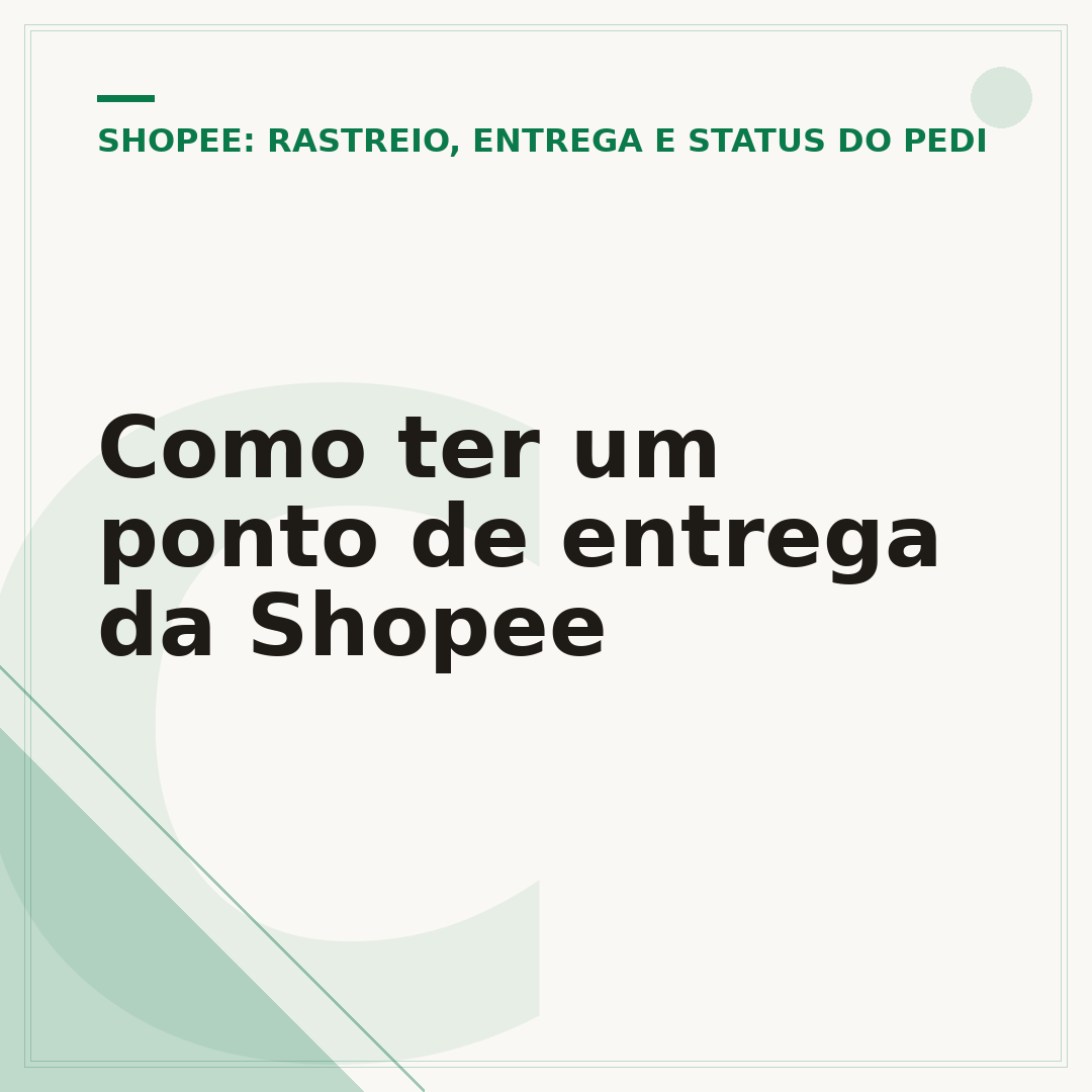 Como ter um ponto de entrega da Shopee