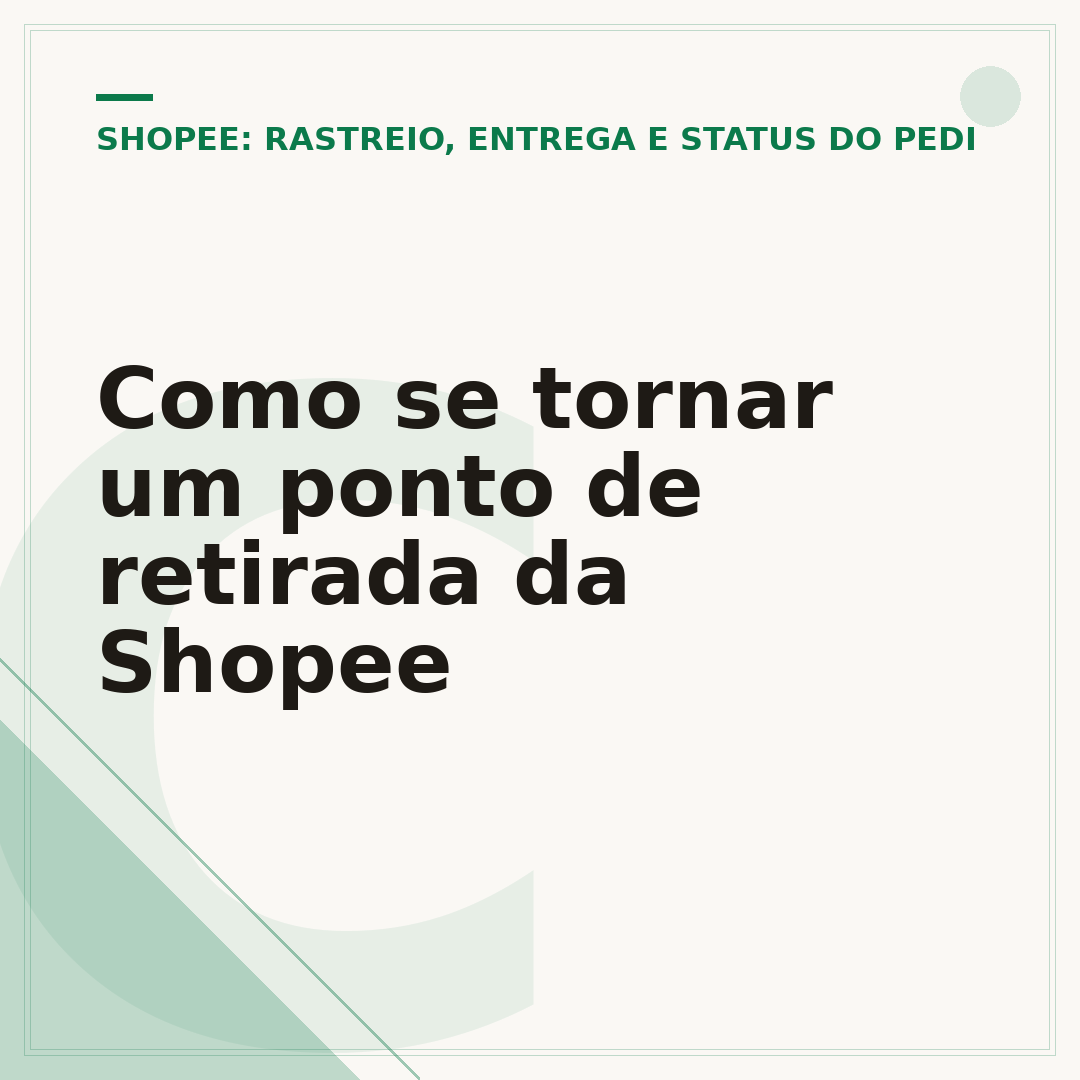 Como se tornar um ponto de retirada da Shopee