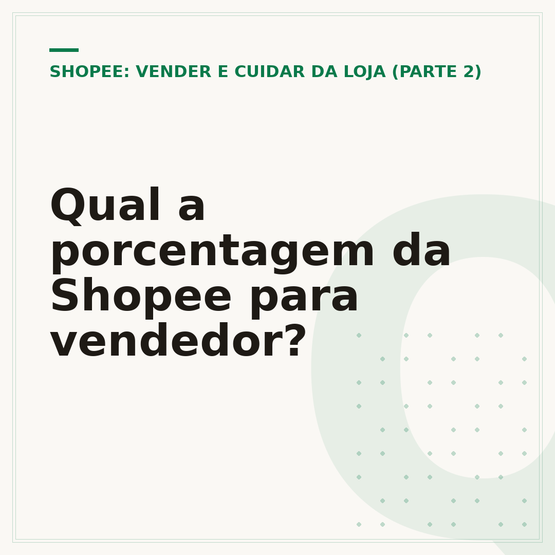 Qual a porcentagem da Shopee para vendedor?