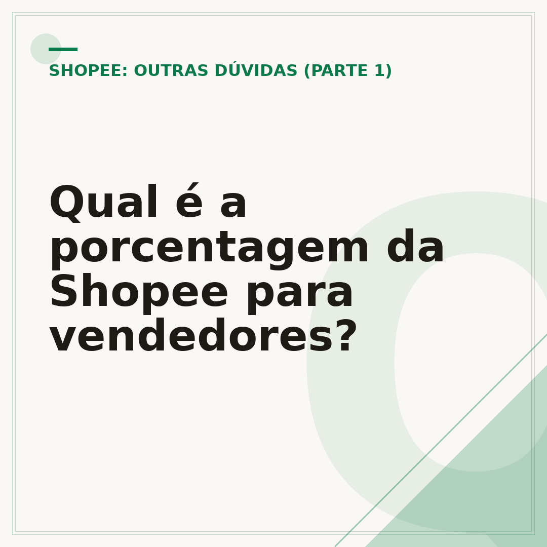 Qual é a porcentagem da Shopee para vendedores?