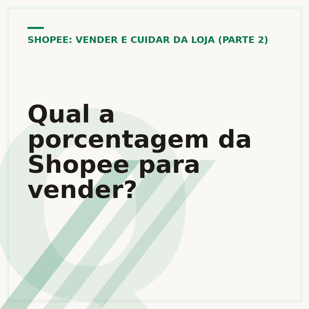 Qual a porcentagem da Shopee para vender?