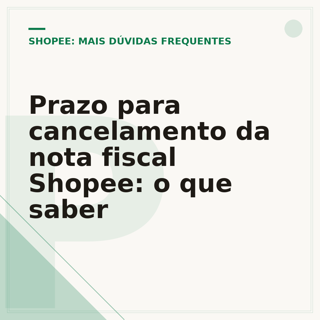 Prazo para cancelamento da nota fiscal Shopee: o que saber