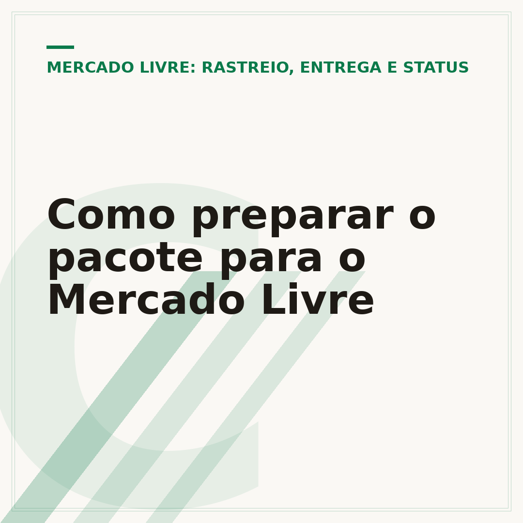 Como preparar o pacote para o Mercado Livre