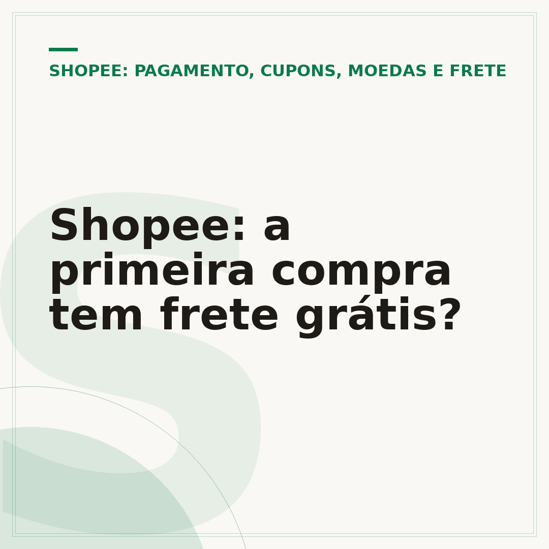 Shopee: a primeira compra tem frete grátis?