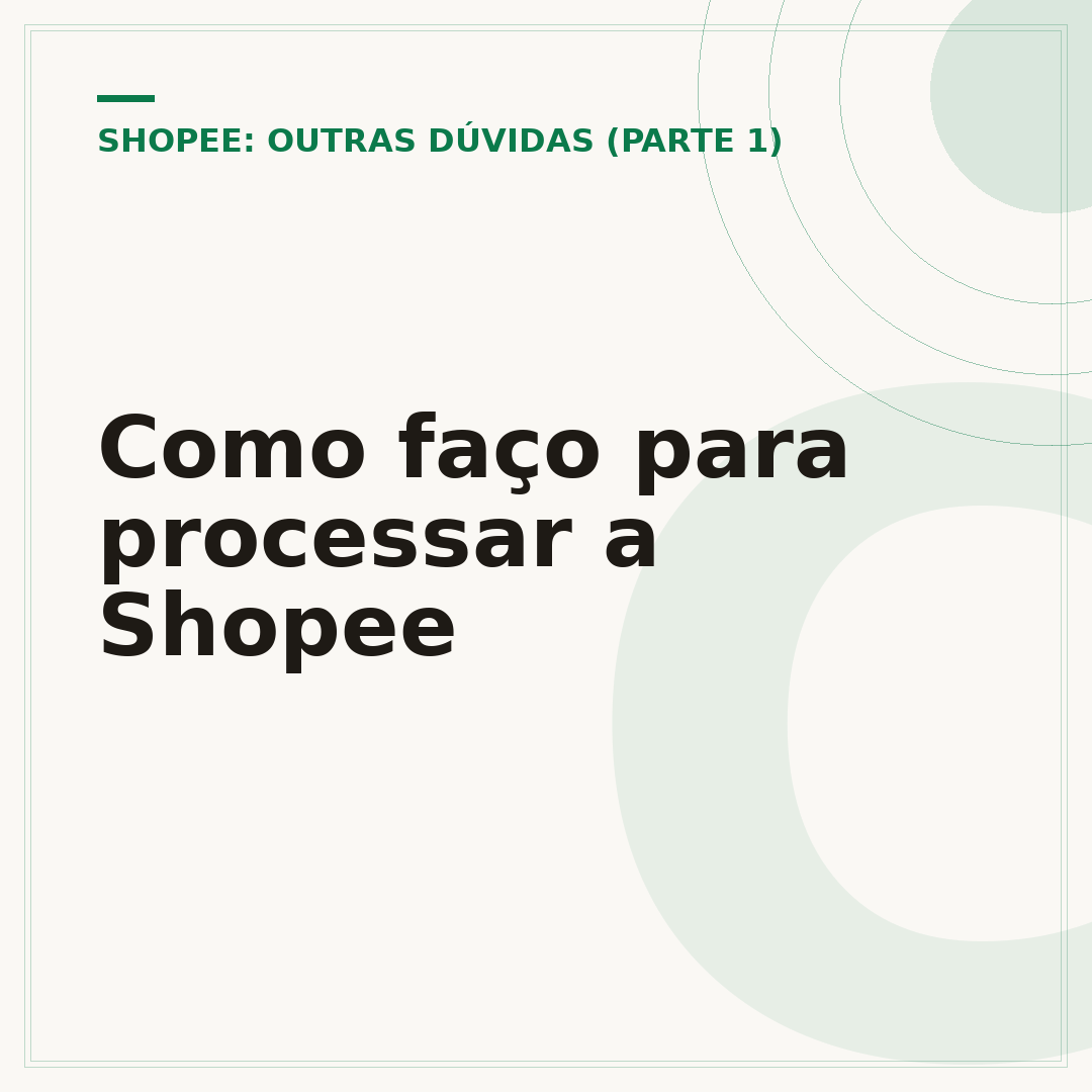 Como faço para processar a Shopee