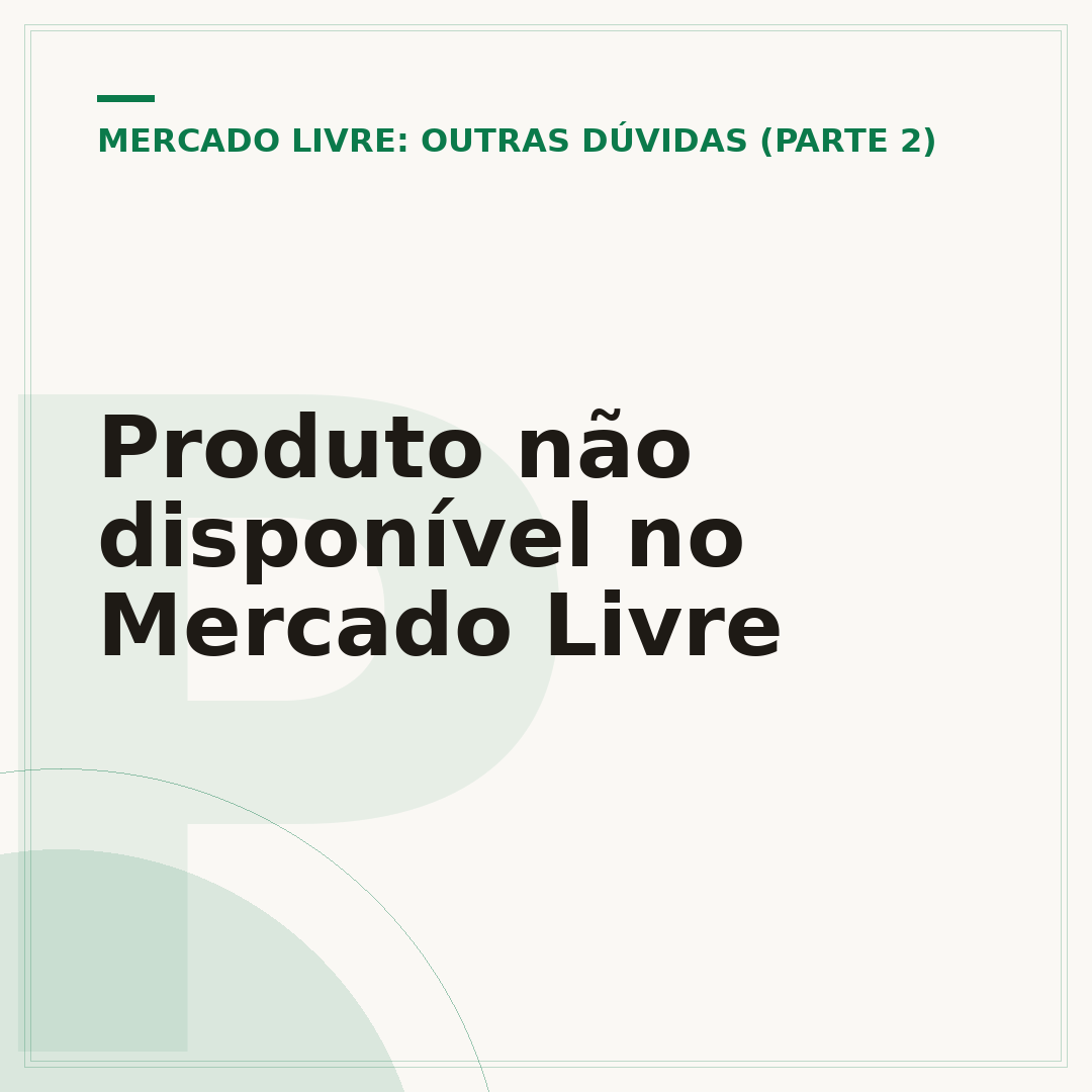 Produto não disponível no Mercado Livre