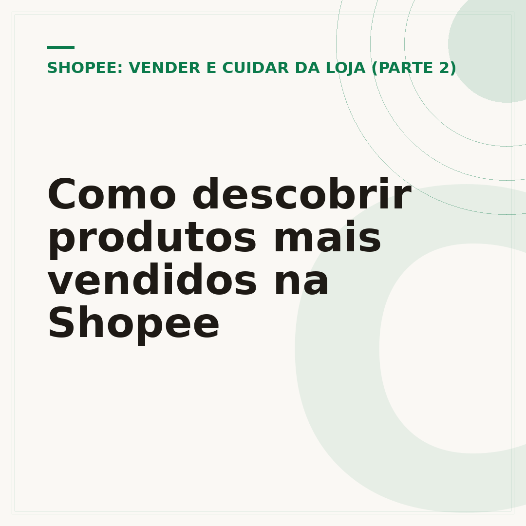 Como descobrir produtos mais vendidos na Shopee