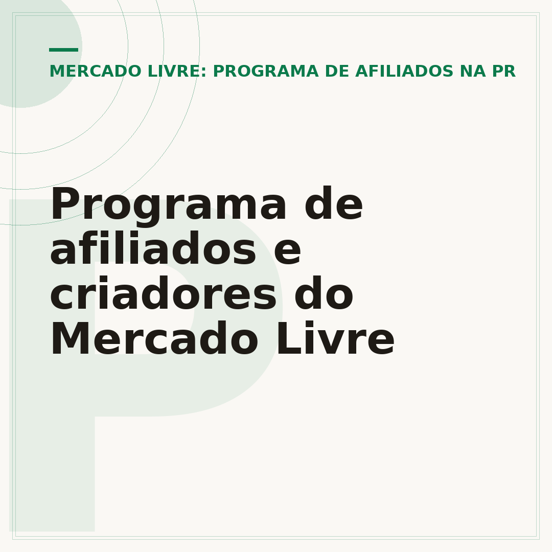 Programa de afiliados e criadores do Mercado Livre