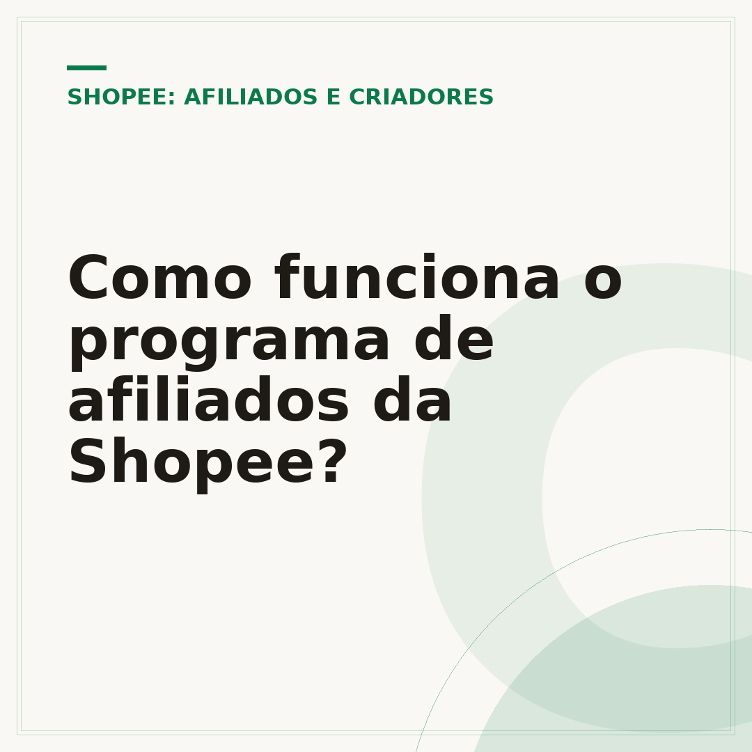 Como funciona o programa de afiliados da Shopee?