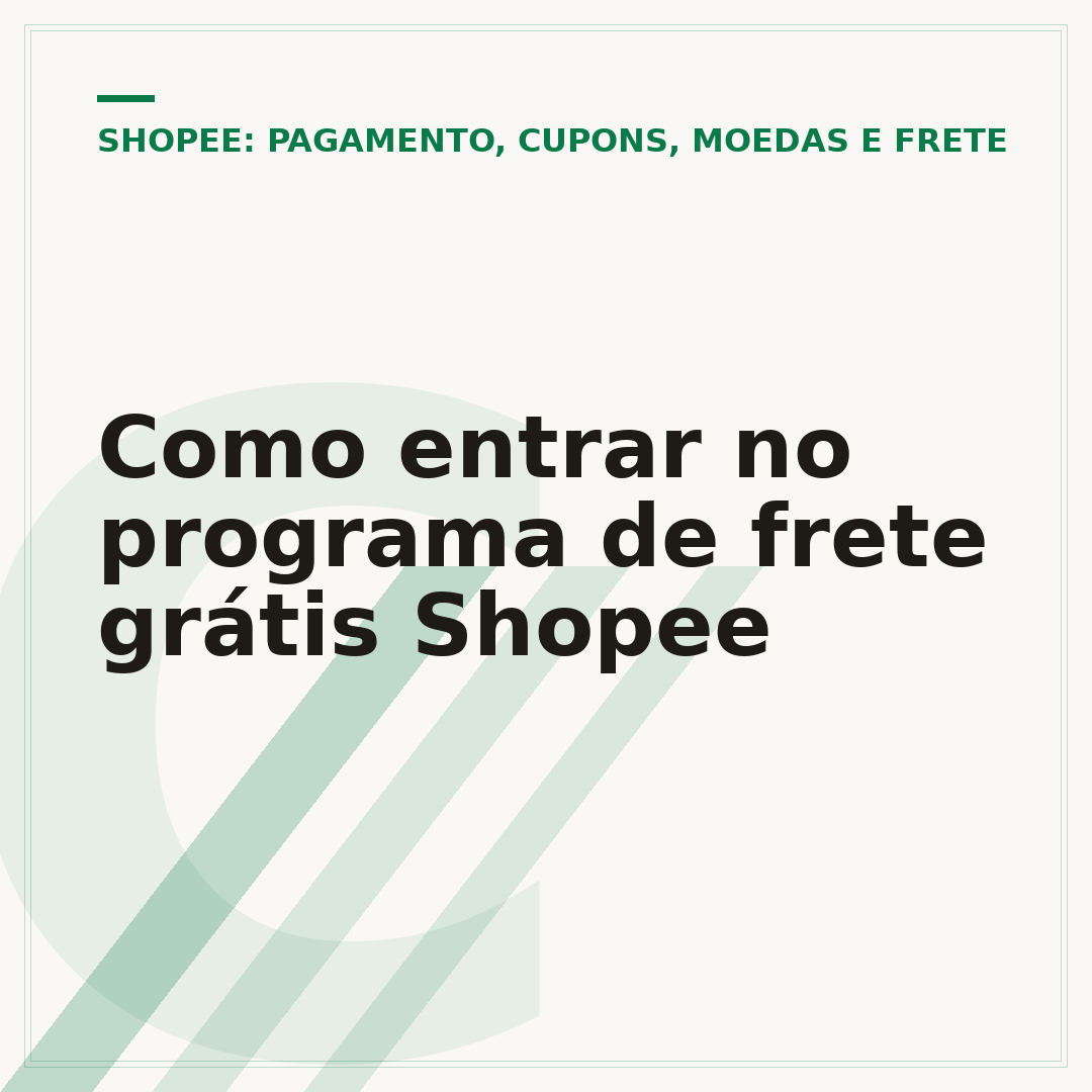 Como entrar no programa de frete grátis Shopee