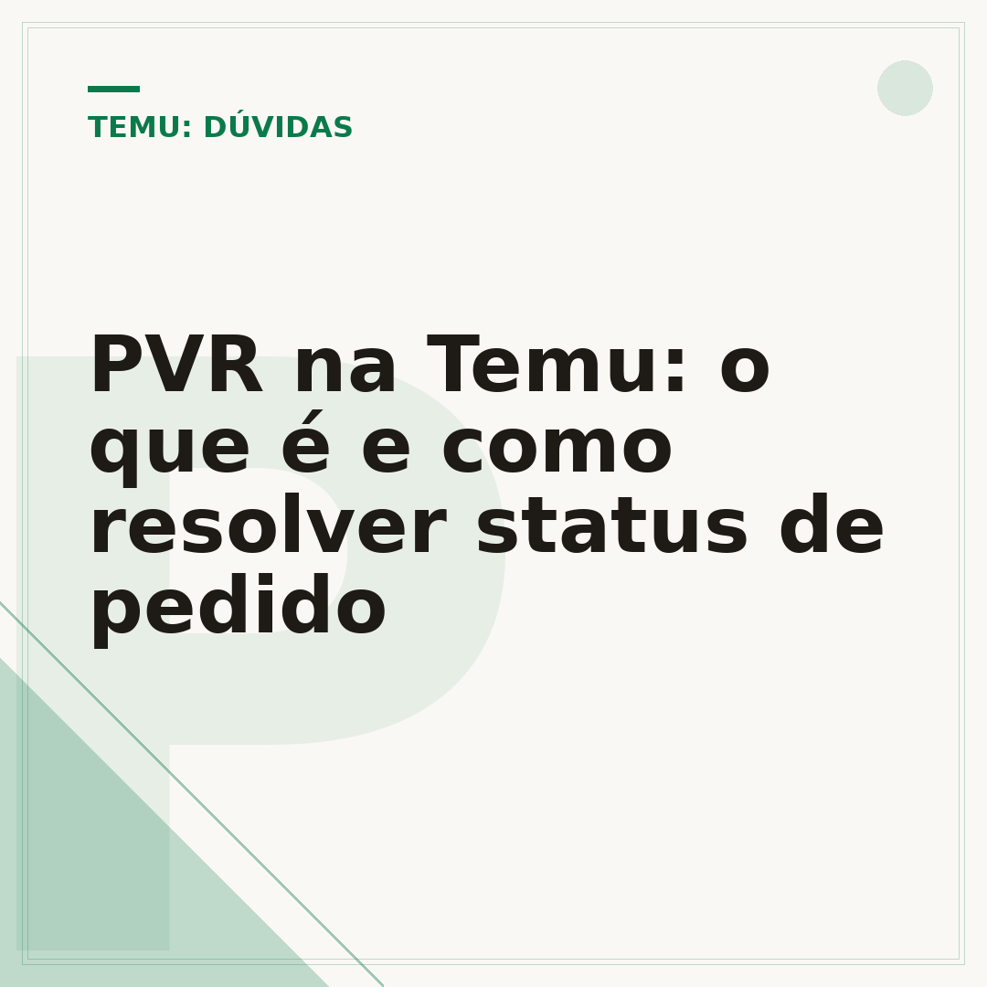 PVR na Temu: o que é e como resolver status de pedido