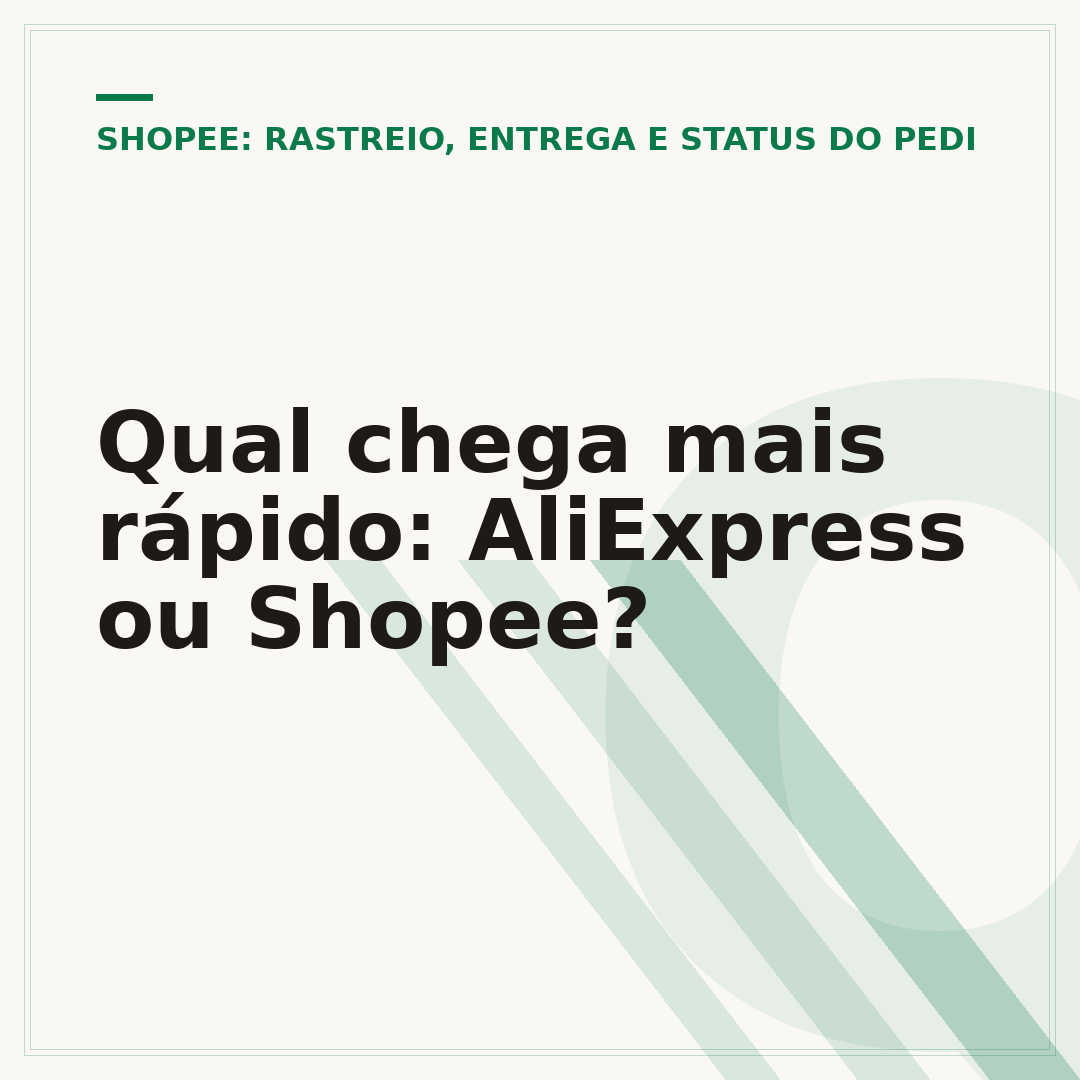 Qual chega mais rápido: AliExpress ou Shopee?