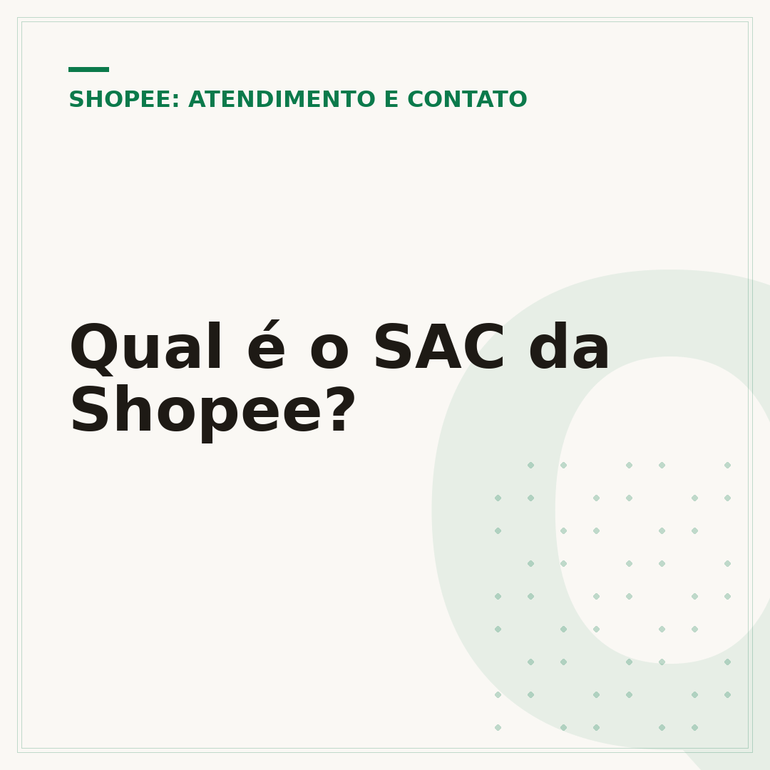 Qual é o SAC da Shopee?