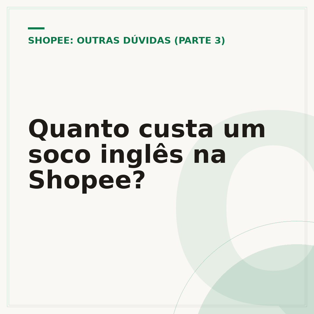 Quanto custa um soco inglês na Shopee?