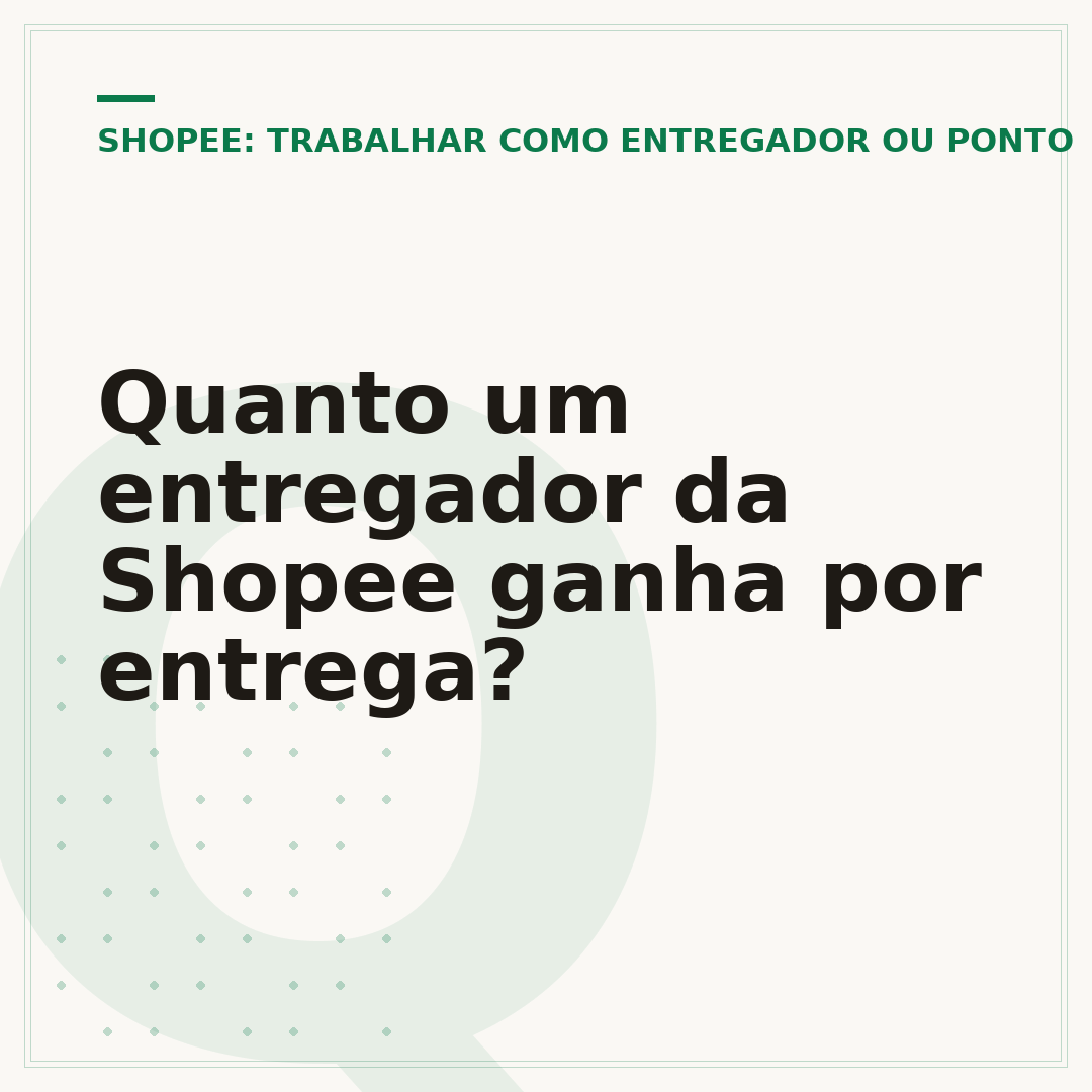 Quanto um entregador da Shopee ganha por entrega?