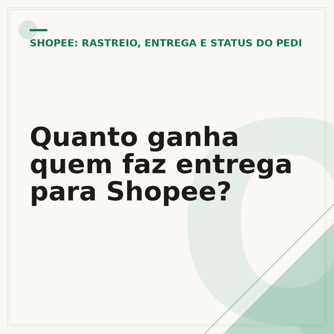 Quanto ganha quem faz entrega para Shopee?