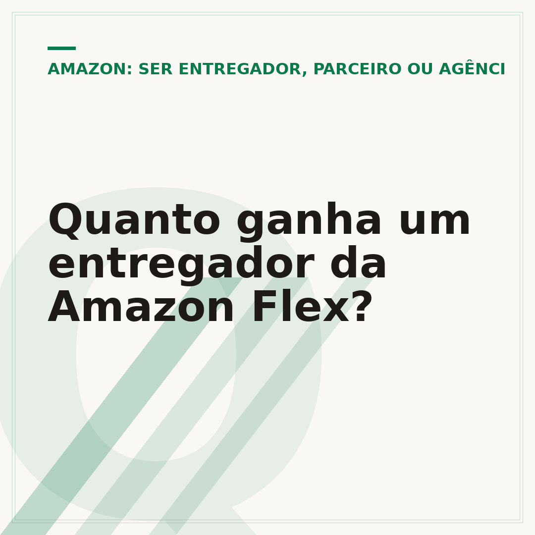 Quanto ganha um entregador da Amazon Flex?