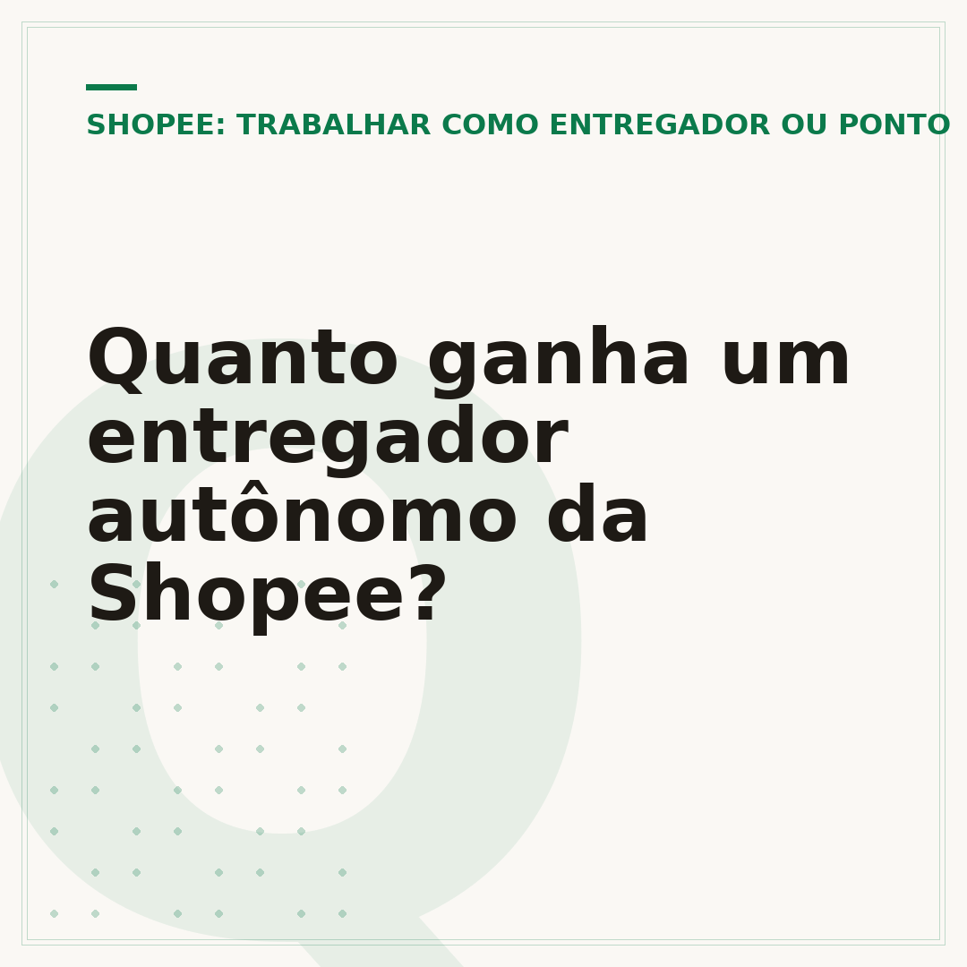 Quanto ganha um entregador autônomo da Shopee?