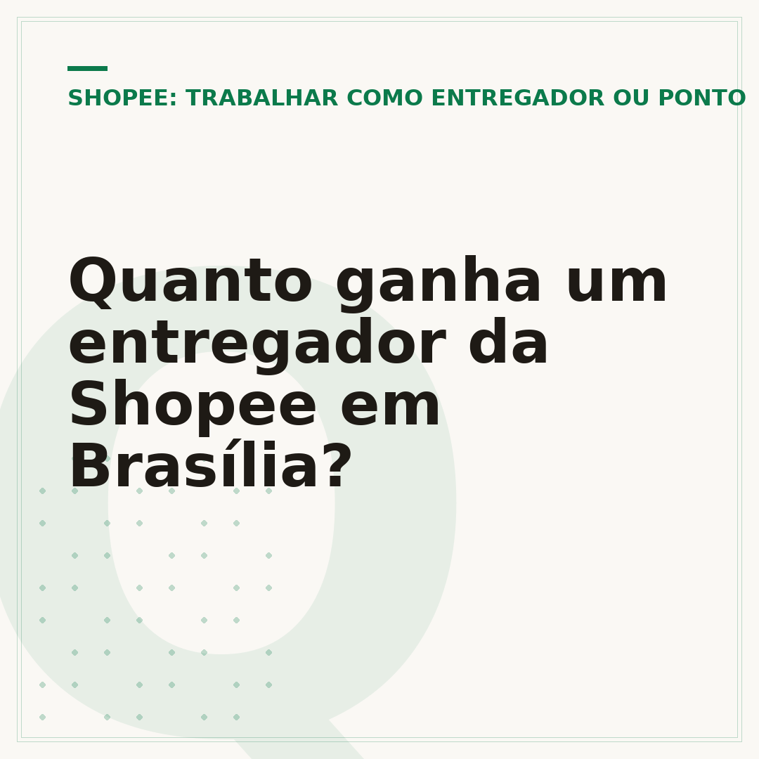 Quanto ganha um entregador da Shopee em Brasília?