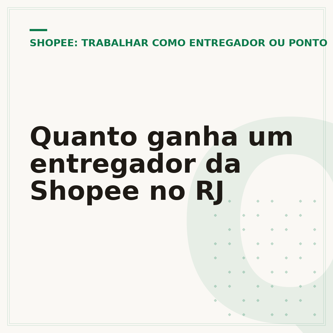Quanto ganha um entregador da Shopee no RJ