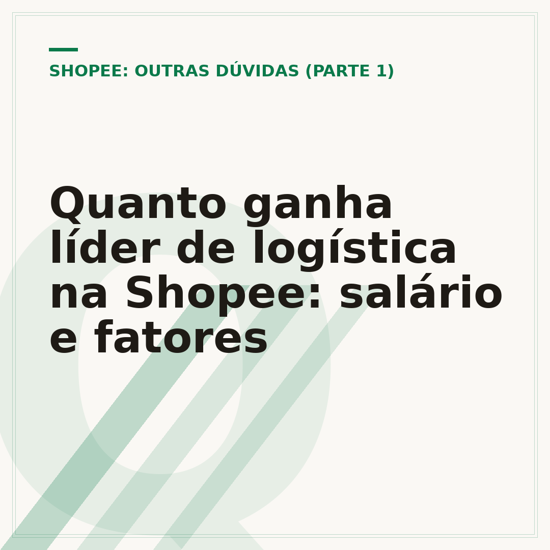 Quanto ganha líder de logística na Shopee: salário e fatores