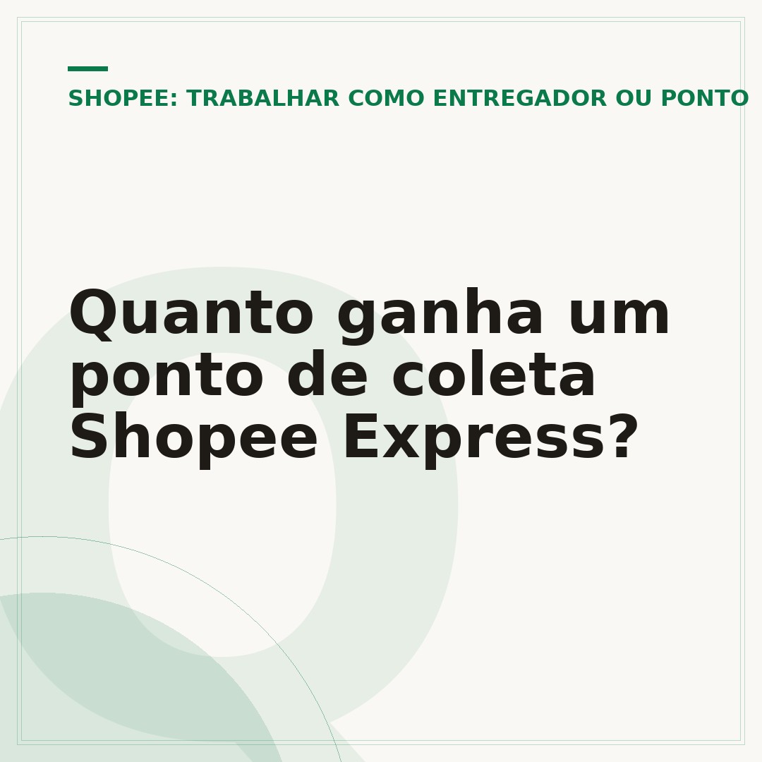 Quanto ganha um ponto de coleta Shopee Express?