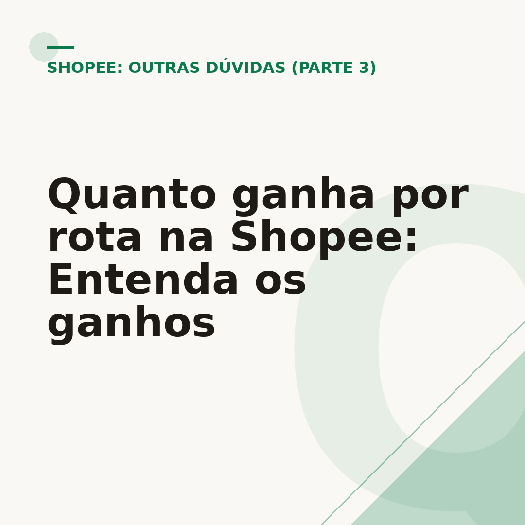 Quanto ganha por rota na Shopee: Entenda os ganhos