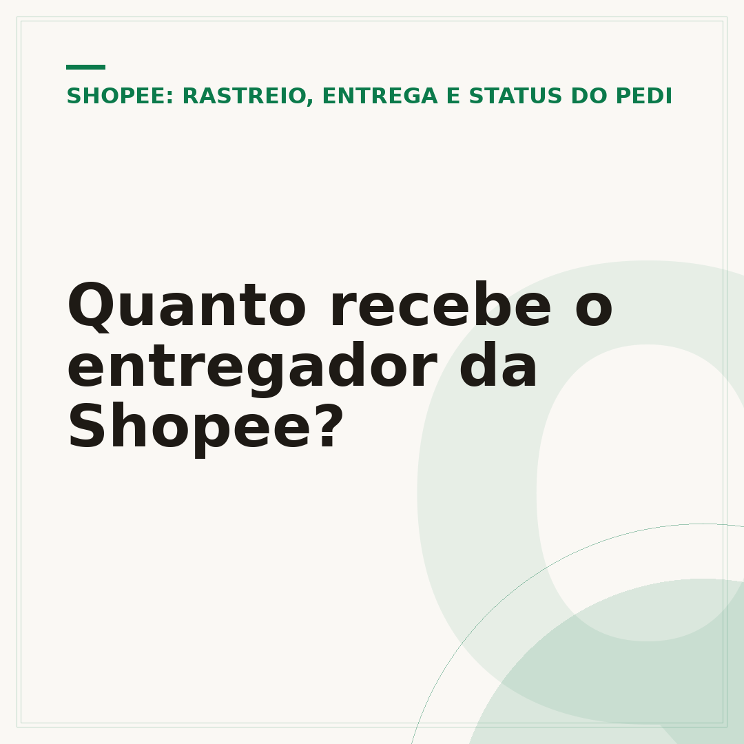 Quanto recebe o entregador da Shopee?