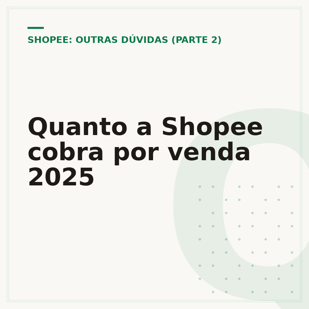 Quanto a Shopee cobra por venda 2025