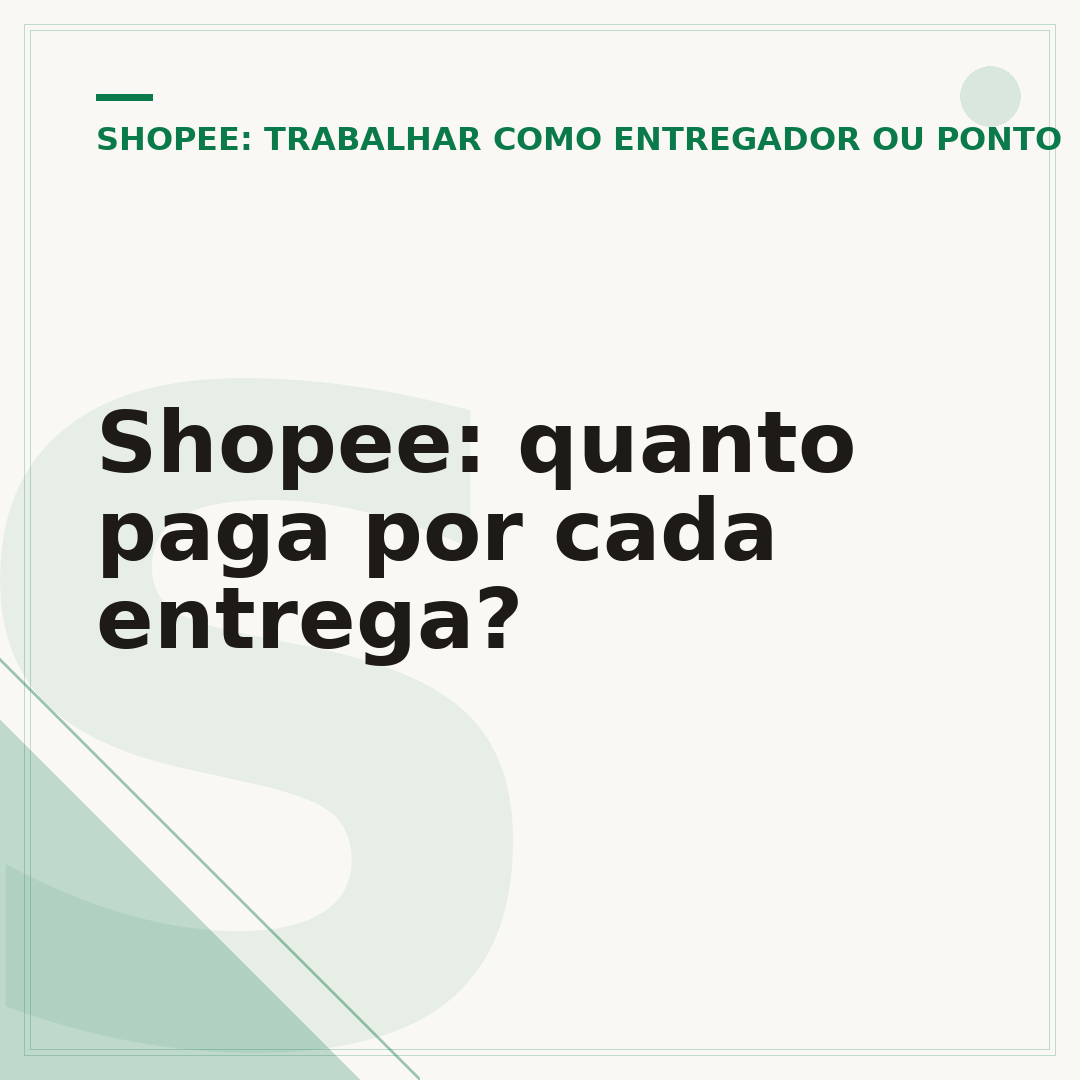 Shopee: quanto paga por cada entrega?