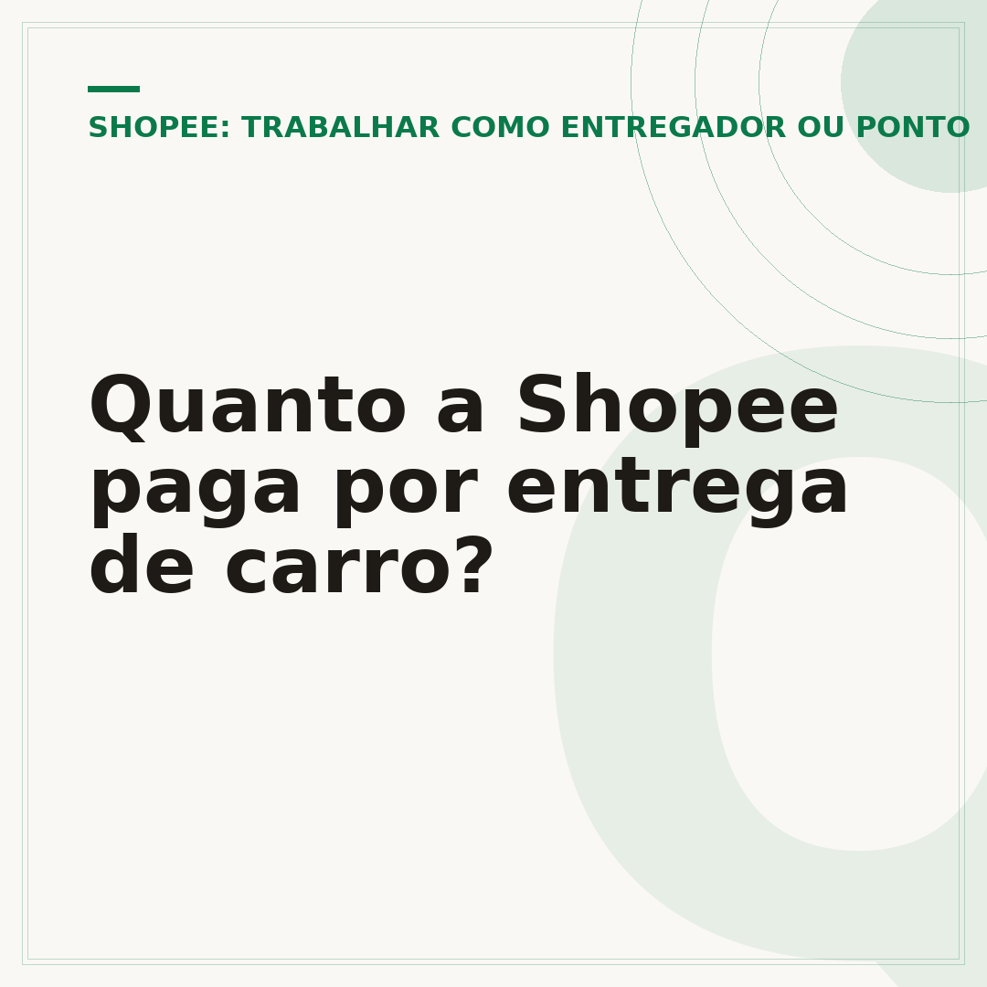 Quanto a Shopee paga por entrega de carro?