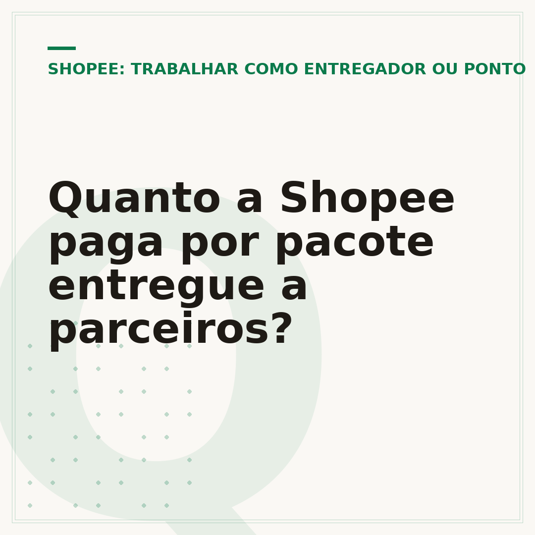 Quanto a Shopee paga por pacote entregue a parceiros?