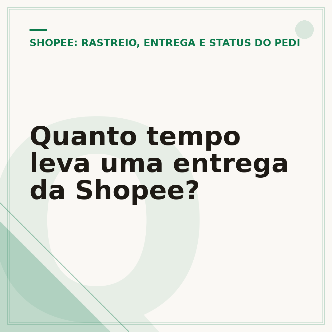 Quanto tempo leva uma entrega da Shopee?