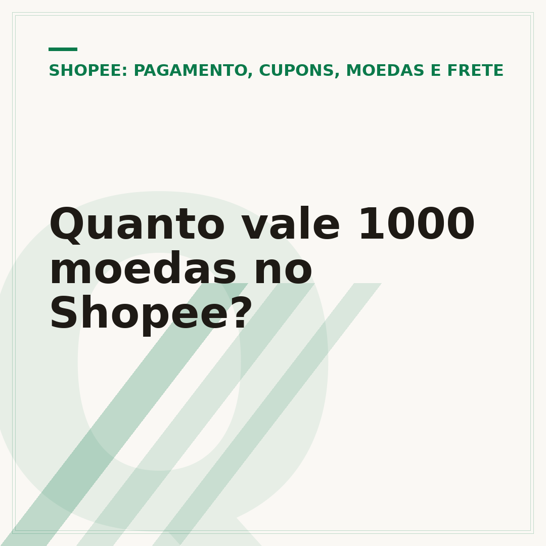 Quanto vale 1000 moedas no Shopee?