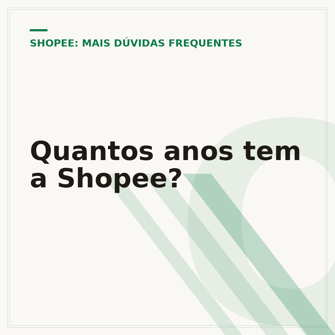 Quantos anos tem a Shopee?