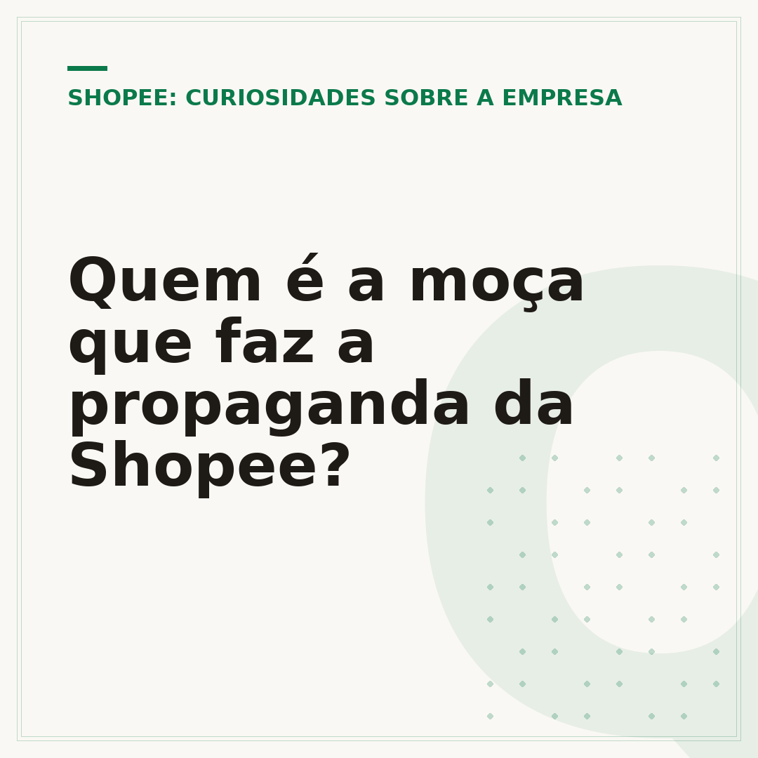 Quem é a moça que faz a propaganda da Shopee?