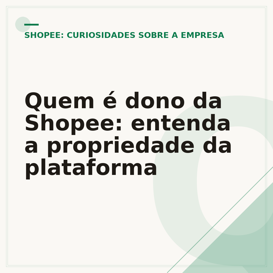 Quem é dono da Shopee: entenda a propriedade da plataforma